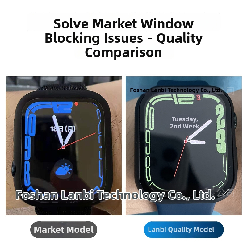 Ochranný kryt Apple Watch s integrovanou ochranou displeja, kompletný kryt pre série 2–7, proti pádu