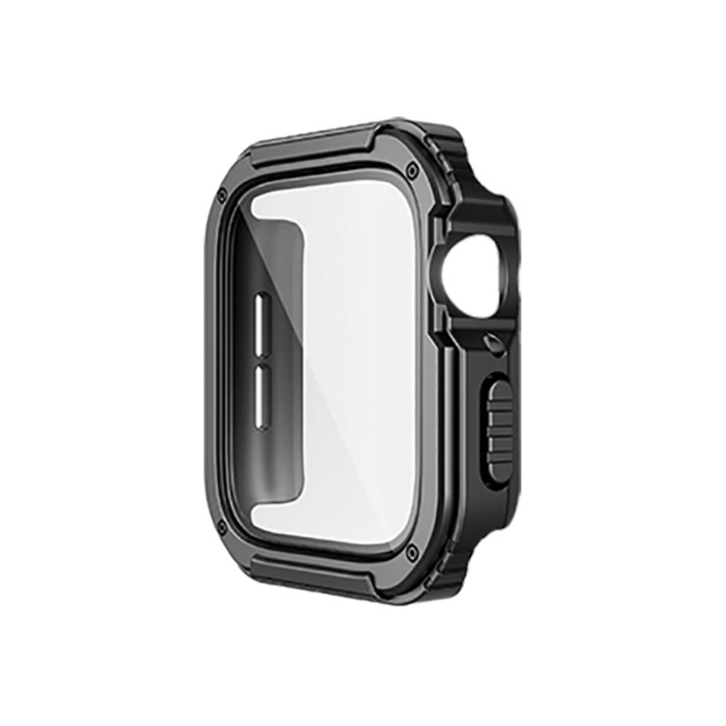 Optimus Prime aizsarg vāciņš Apple Watch - Integrēts PC+TPU+stikla korpuss ar ekrāna aizsargu; triecienizturīgs, četru stūru aizsardzība; saderīgs ar visiem Apple Watch modeļiem