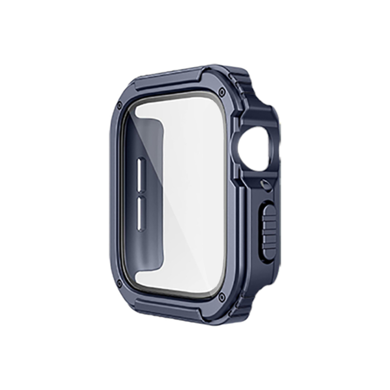Optimus Prime aizsarg vāciņš Apple Watch - Integrēts PC+TPU+stikla korpuss ar ekrāna aizsargu; triecienizturīgs, četru stūru aizsardzība; saderīgs ar visiem Apple Watch modeļiem