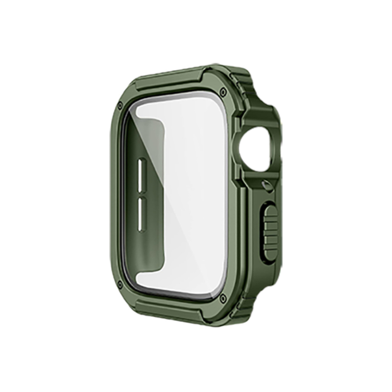 Optimus Prime aizsarg vāciņš Apple Watch - Integrēts PC+TPU+stikla korpuss ar ekrāna aizsargu; triecienizturīgs, četru stūru aizsardzība; saderīgs ar visiem Apple Watch modeļiem