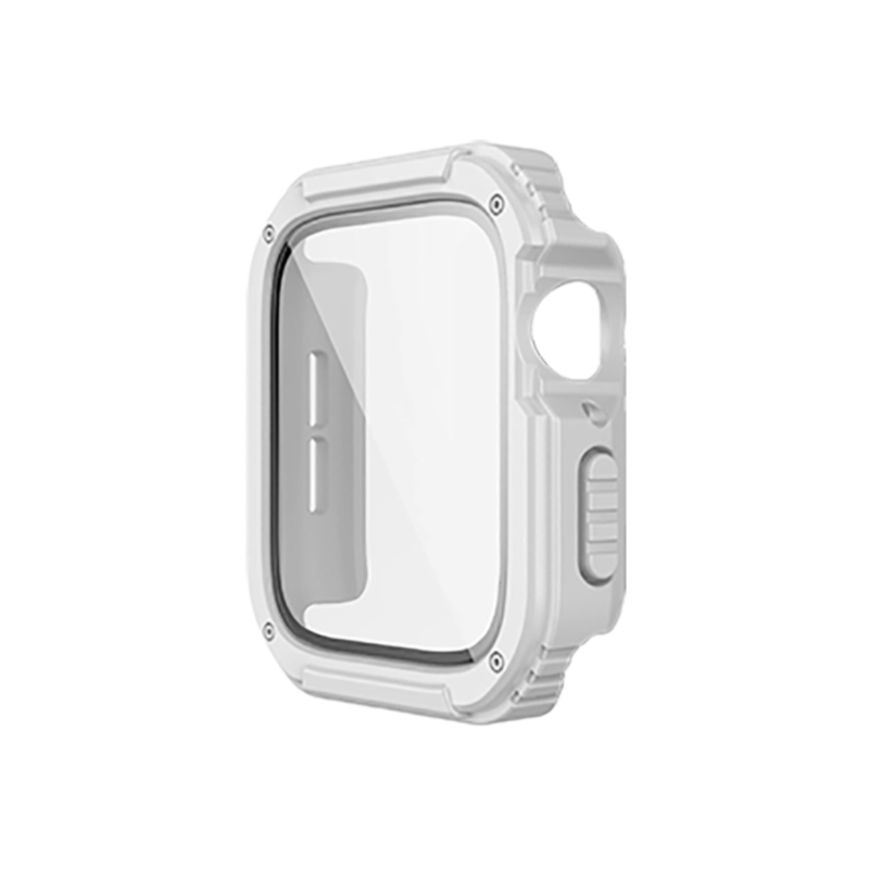 Optimus Prime aizsarg vāciņš Apple Watch - Integrēts PC+TPU+stikla korpuss ar ekrāna aizsargu; triecienizturīgs, četru stūru aizsardzība; saderīgs ar visiem Apple Watch modeļiem