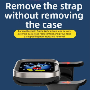 Metalinė apsauginė dėžutė Apple Watch Ultra – aliuminio titano lydinys + TPU; 0,004 kg; Kodas Wgoufeb