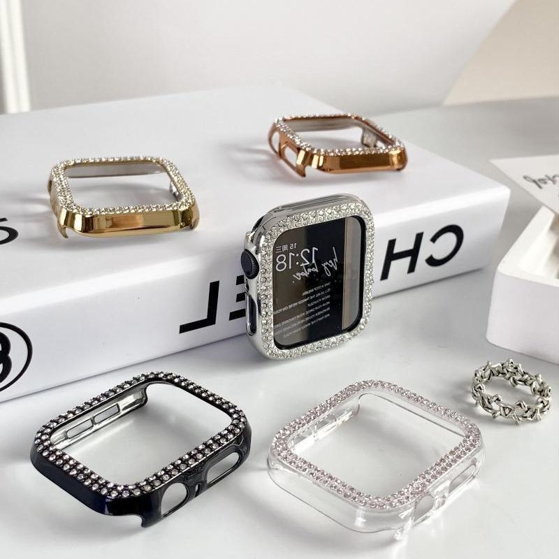 Kućište za Apple Watch SE s dvostrukim redom kristala i izrezbarenim dizajnom, djelomična zaštita S10