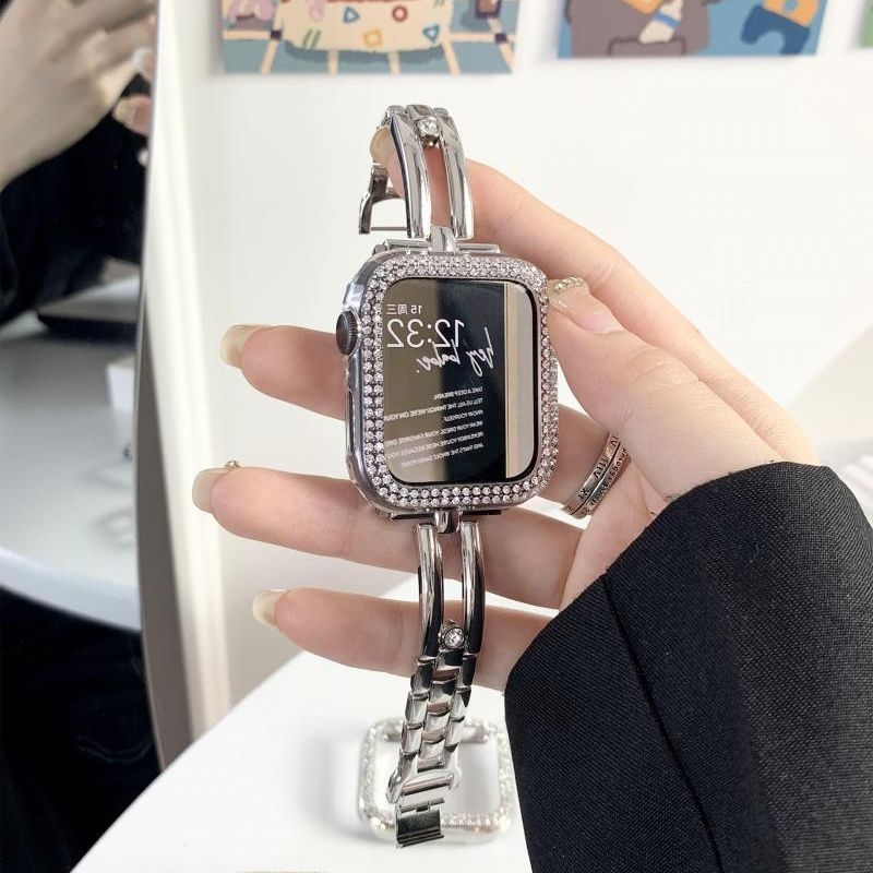 Kućište za Apple Watch SE s dvostrukim redom kristala i izrezbarenim dizajnom, djelomična zaštita S10