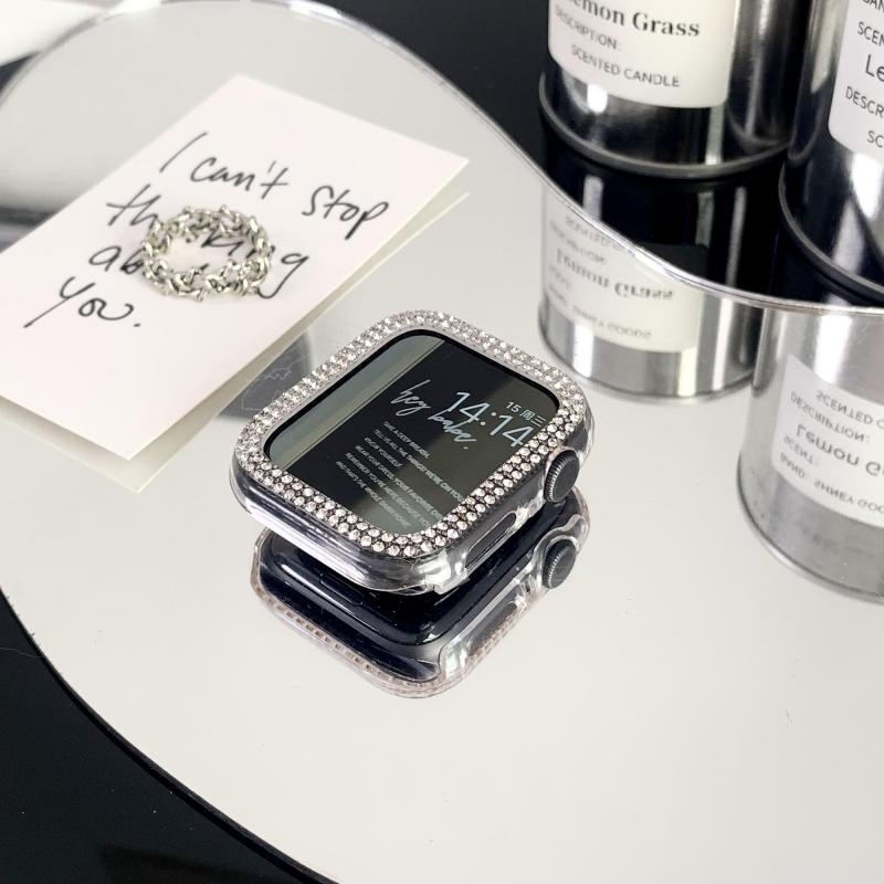 Kućište za Apple Watch SE s dvostrukim redom kristala i izrezbarenim dizajnom, djelomična zaštita S10