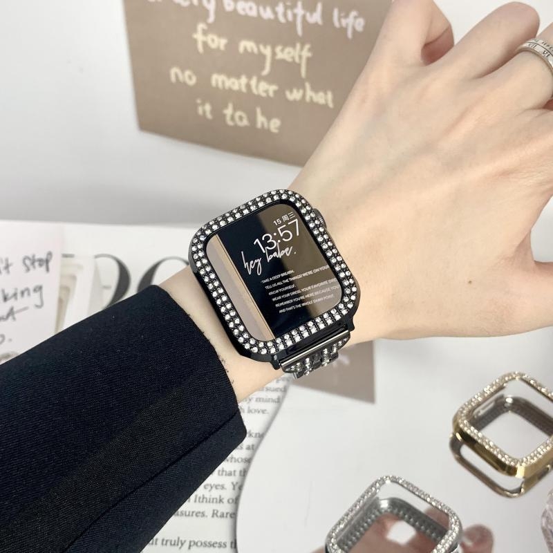 Kućište za Apple Watch SE s dvostrukim redom kristala i izrezbarenim dizajnom, djelomična zaštita S10