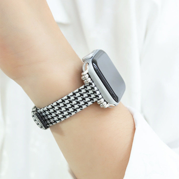 Huipeng curea canvas pentru Apple Watch, compatibil cu Apple Watch, material panza, interfata dreapta, lansare 2021