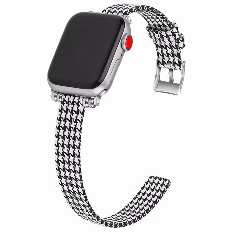 Huipeng curea canvas pentru Apple Watch, compatibil cu Apple Watch, material panza, interfata dreapta, lansare 2021