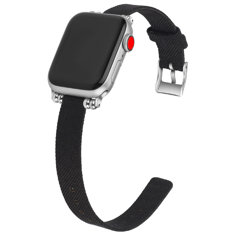 Huipeng curea canvas pentru Apple Watch, compatibil cu Apple Watch, material panza, interfata dreapta, lansare 2021