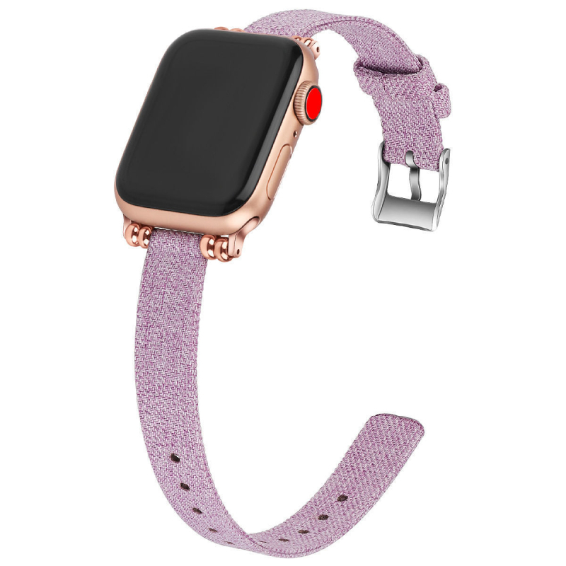 Huipeng curea canvas pentru Apple Watch, compatibil cu Apple Watch, material panza, interfata dreapta, lansare 2021