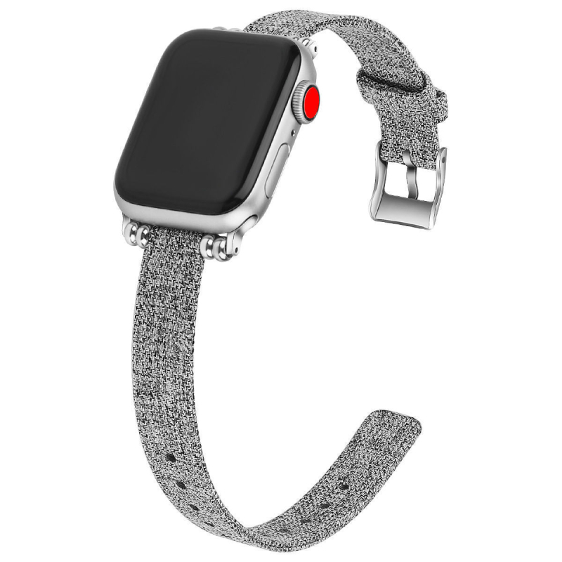 Huipeng curea canvas pentru Apple Watch, compatibil cu Apple Watch, material panza, interfata dreapta, lansare 2021
