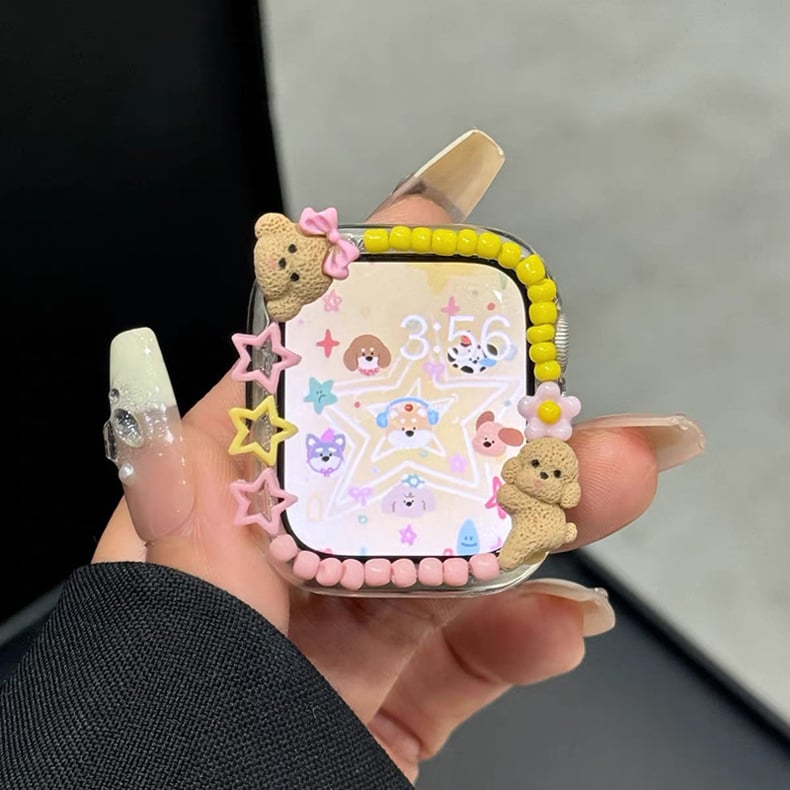 Slatke crtić-stilne šarene perle za zaštitnu masku Apple Watch