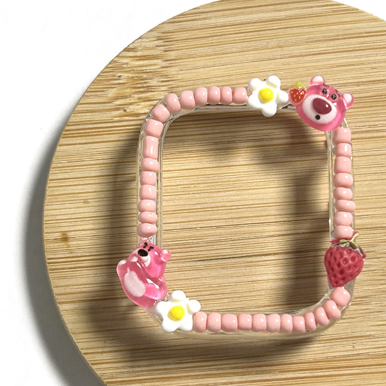 Slatke crtić-stilne šarene perle za zaštitnu masku Apple Watch