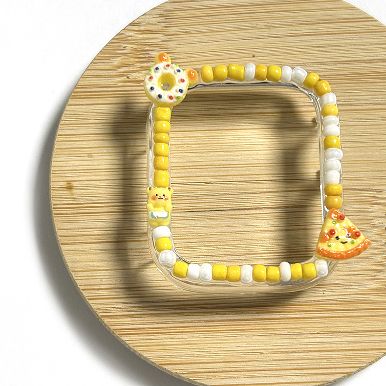 Slatke crtić-stilne šarene perle za zaštitnu masku Apple Watch