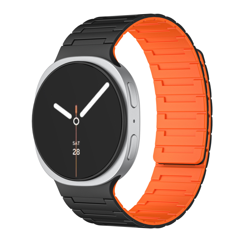 Silikonska magnetska narukvica za Samsung Galaxy Watch 8 Classic – 27,5 g; Materijal: silikon; Kopča: magnetska; Veličine sučelja prilagodljive