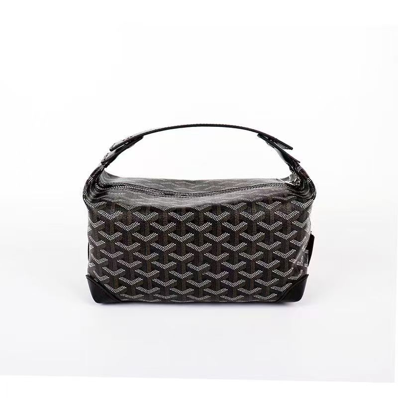 Dumpling alakú kozmetikai táska, PVC anyag, cipzáras záródás, belső zsebek telefon és személyi igazolvány számára, vászon bélés