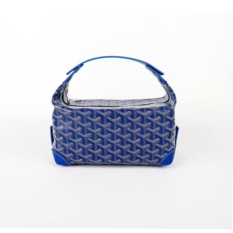 Dumpling alakú kozmetikai táska, PVC anyag, cipzáras záródás, belső zsebek telefon és személyi igazolvány számára, vászon bélés