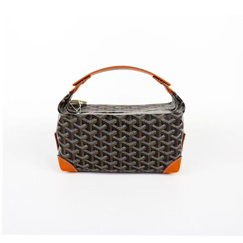 Dumpling alakú kozmetikai táska, PVC anyag, cipzáras záródás, belső zsebek telefon és személyi igazolvány számára, vászon bélés