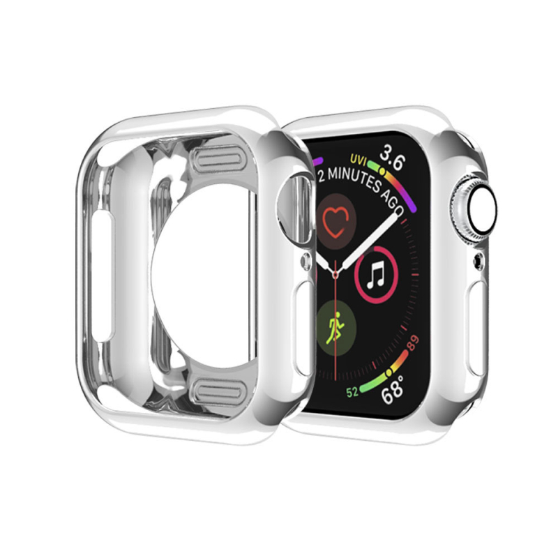 TPU zaštitna futrola za Apple Watch s elektroplatiranim kompletnim pokrivanjem, dizajn s kružnim otvorima, zaštita od padova, kompatibilno s Series 6/SE/7