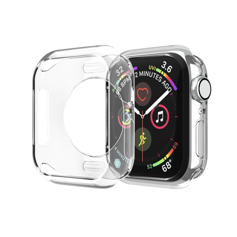 TPU zaštitna futrola za Apple Watch s elektroplatiranim kompletnim pokrivanjem, dizajn s kružnim otvorima, zaštita od padova, kompatibilno s Series 6/SE/7