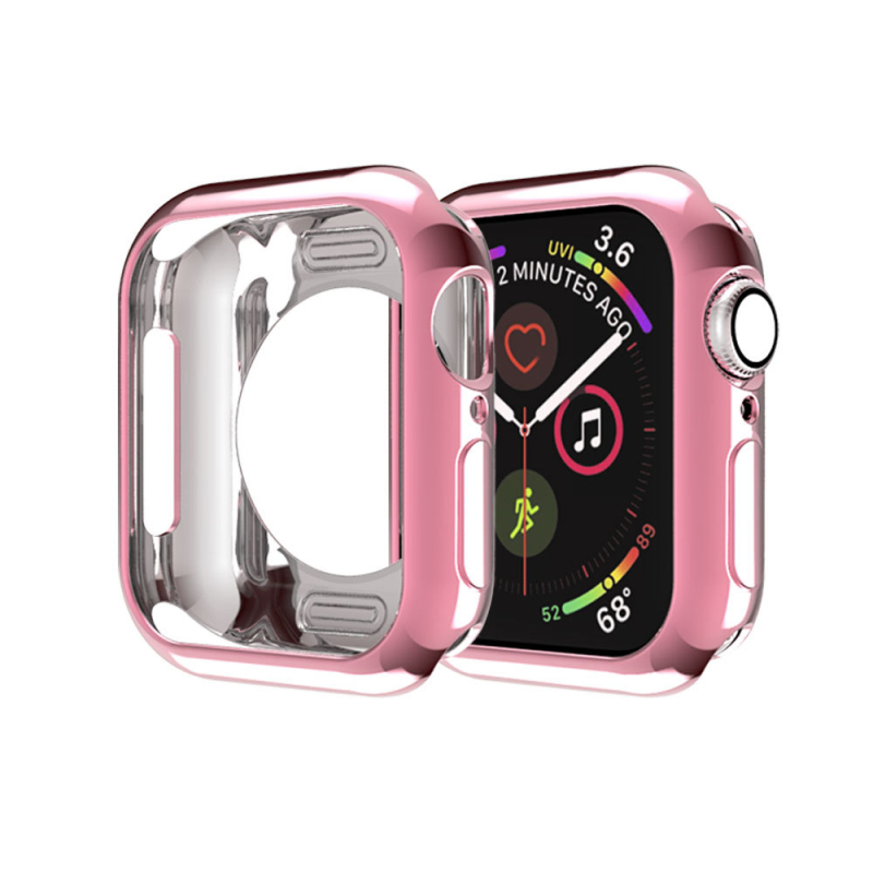 TPU zaštitna futrola za Apple Watch s elektroplatiranim kompletnim pokrivanjem, dizajn s kružnim otvorima, zaštita od padova, kompatibilno s Series 6/SE/7