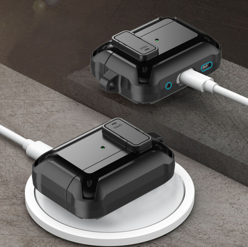 Bumblebee-stílusú kemény tokkal AirPods Pro 3-höz - TPU+PC; injekciós öntés; kompatibil Apple AirPods Pro 3