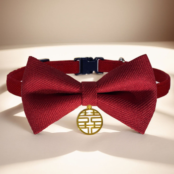 Котешки нашийник с папийонка от мохер – за котки, международен износ, фабрично директен продукт