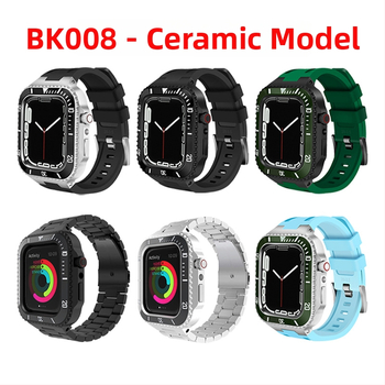 Kućište za Apple Watch, iWatch serije 44/45 mm – metalno zaštitno kućište s integriranim kaišem S8