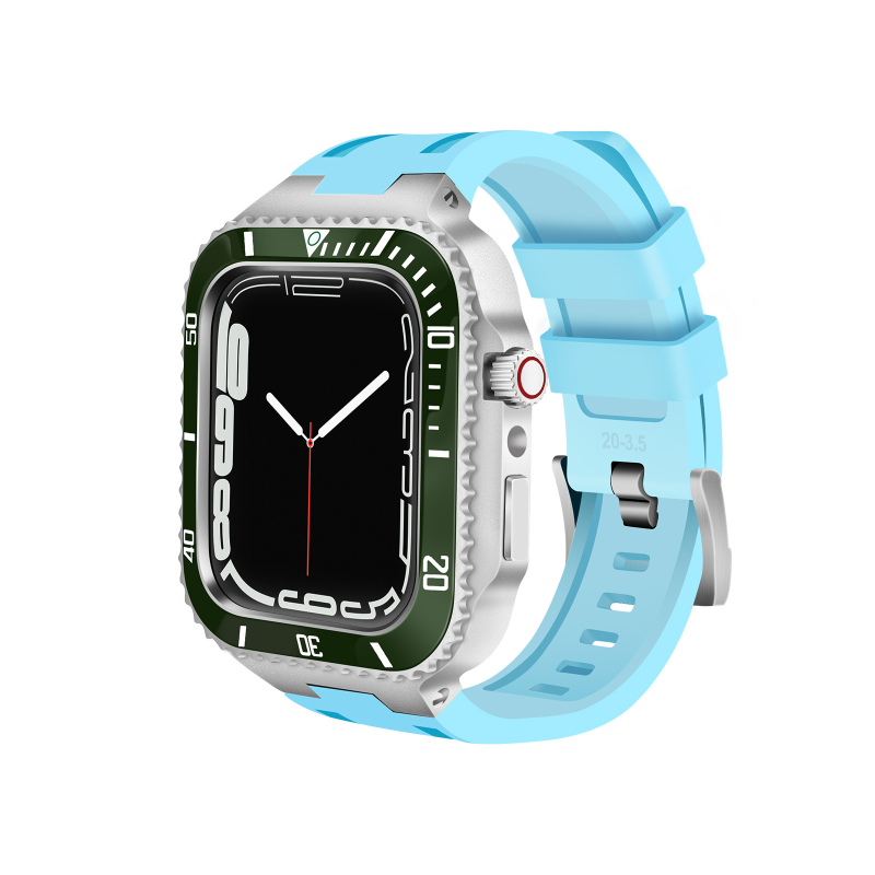 Apple Watch tok integrált pánttal — fém védőhéj az S8 sorozathoz (HUALIMEI)