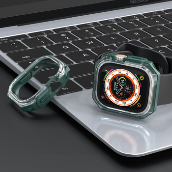 Prozirni dvobojni zaštitni kućište za Apple Watch Ultra 49 mm