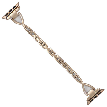 Кристално обсипан метален каиш за Apple Watch, съвместим с X-тип и Y-тип