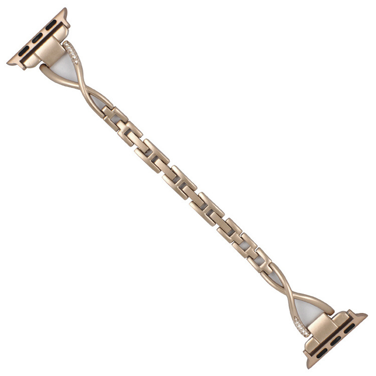 Кристално обсипан метален каиш за Apple Watch, съвместим с X-тип и Y-тип