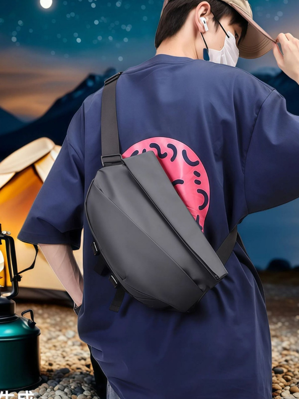 Didden man Мъжка кръчна чанта за през рамо – водоустойчива, против кражба, разширяем капацитет, защита на гръбнака, бизнес стил за пътуване