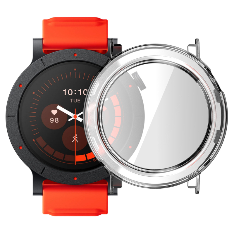 Защитен калъф за CMF WATCH 3 PRO с интегрирано закалено фолио (материал: PC + закалено фолио, тегло: 6 g)