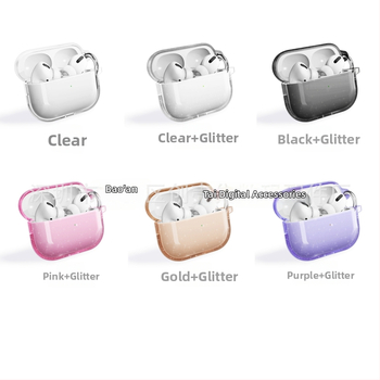 AirPods Pro3 (2025) Glitter védőtok – kemény héj, injektálással gyártott, univerzális, testreszabható