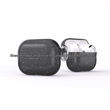 AirPods Pro3 (2025) Glitter védőtok – kemény héj, injektálással gyártott, univerzális, testreszabható