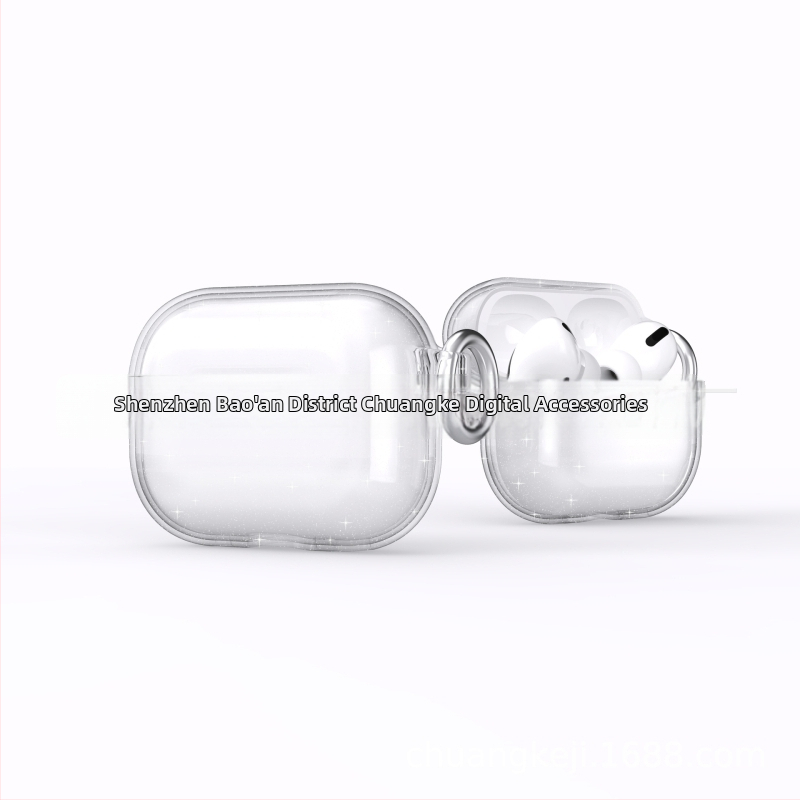 AirPods Pro3 (2025) Glitter kaitsekest – kõva korpus, injektsioonvormimine, universaalne, kohandatav