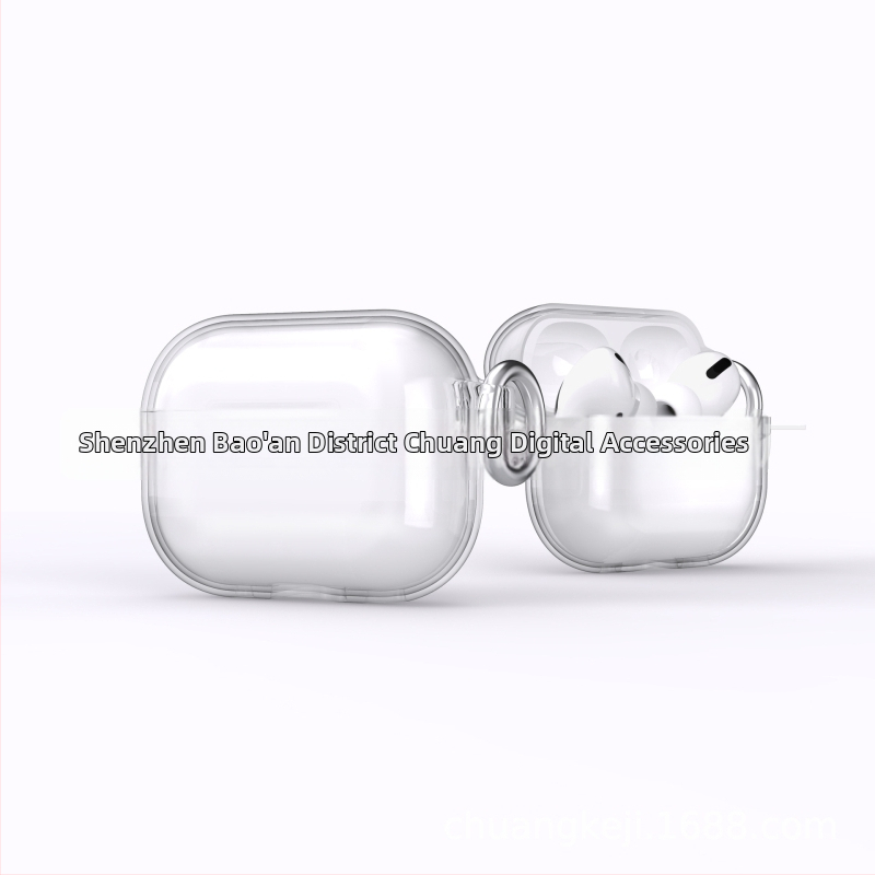 AirPods Pro3 (2025) Glitter védőtok – kemény héj, injektálással gyártott, univerzális, testreszabható