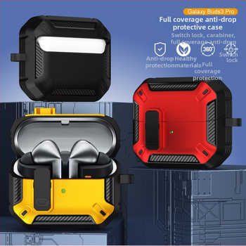 Ochranný kryt pre Samsung Galaxy Buds3/Buds3 Pro – PC/TPU materiál, viacfunkčný dizajn, mäkký a tvrdý kryt, povrch nasprejovaný, prispôsobiteľný