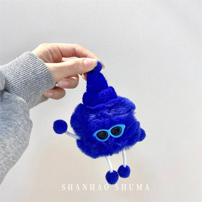 Fülhallgató tok – bolyhos textúra, gravírozás, kompatibilis Apple és más modellekkel, Termékkód 420393172584