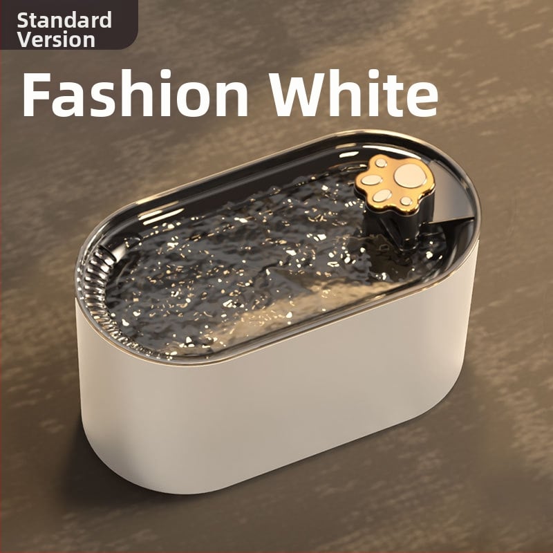 Maekawa фонтан за вода за домашни любимци с автоматично циркулиране и филтрация - демонтиращ се, за кучета и котки, издание 2022, без приложение