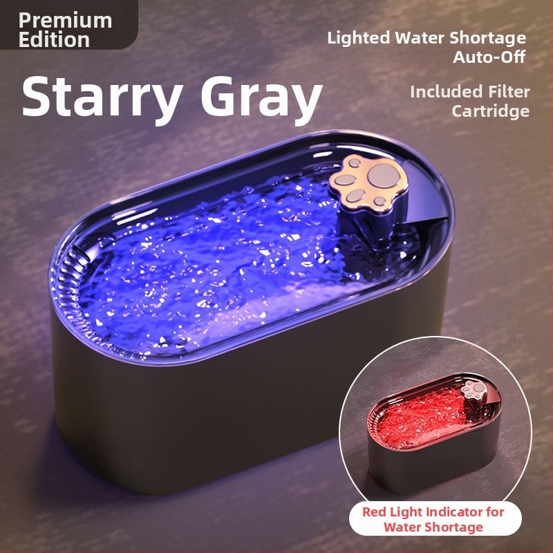 Maekawa фонтан за вода за домашни любимци с автоматично циркулиране и филтрация - демонтиращ се, за кучета и котки, издание 2022, без приложение