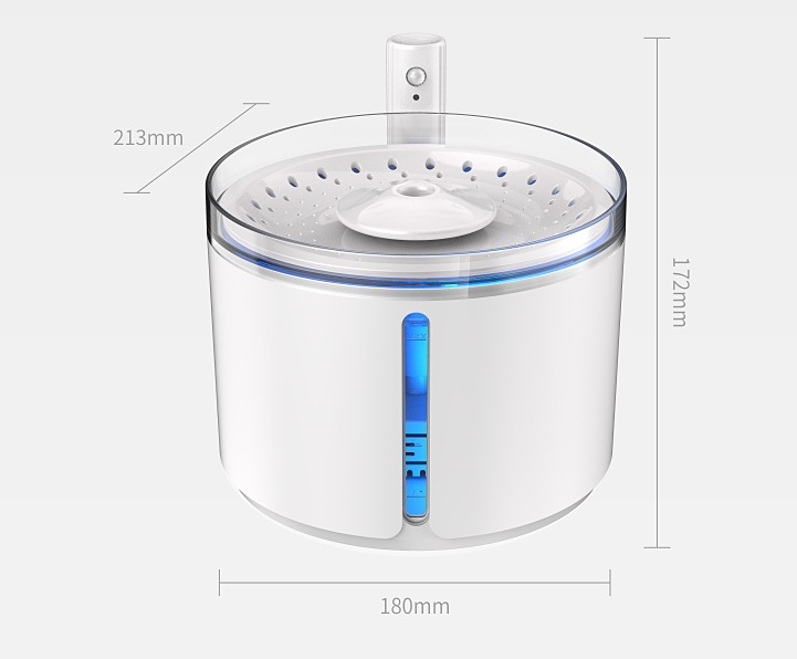 DOGNESS D03 Поставка за вода за котки и кучета с интелигентен сензор, с поддръжка за мобилно приложение, разглобяема, циркулираща вода, 0.55 кг