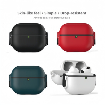 Ochranný kryt AirPods s tvrdým puzdrom zo silikónu-PC, matný povrch, automatické pružinové veko, prispôsobiteľný; Kompatibilné s Apple AirPods 4, AirPods Pro 2. generácia, AirPods Pro 3