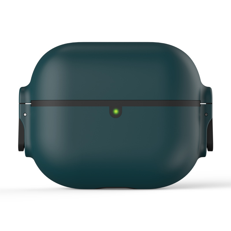 Ochranný kryt AirPods s tvrdým puzdrom zo silikónu-PC, matný povrch, automatické pružinové veko, prispôsobiteľný; Kompatibilné s Apple AirPods 4, AirPods Pro 2. generácia, AirPods Pro 3