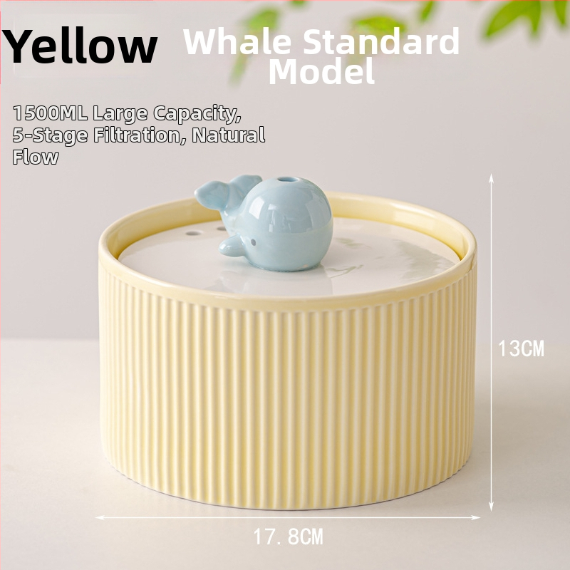 Автоматичен водопитник за домашни любимци с циркулационна система, безшумен, отстраним дизайн, подходящ за кучета и котки - 1,2 кг