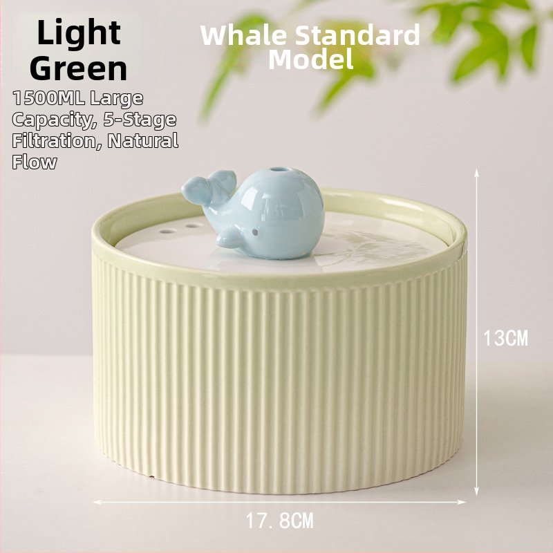 Автоматичен водопитник за домашни любимци с циркулационна система, безшумен, отстраним дизайн, подходящ за кучета и котки - 1,2 кг