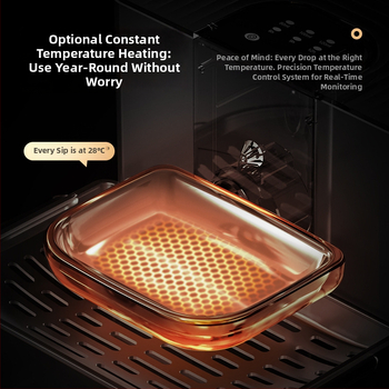 Диспенсър за вода за домашни любимци с автоматично циркулиране, разделяне на замърсявания и нагряване при постоянна температура, дистанционно управление за смяна на водата и интелигентно подаване на вода; модел YSJ-1