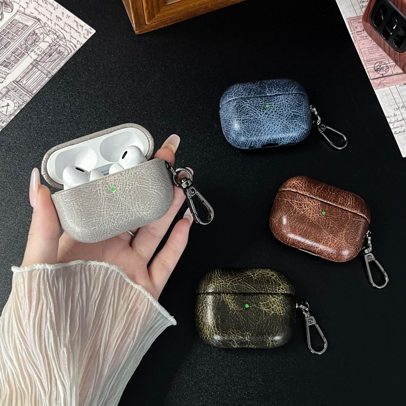 Xingyue védőtok Apple AirPods Pro 2 és AirPods 3. generációhoz – műbőr, kézzel szőtt, teljes körű stílus, testreszabás támogatott