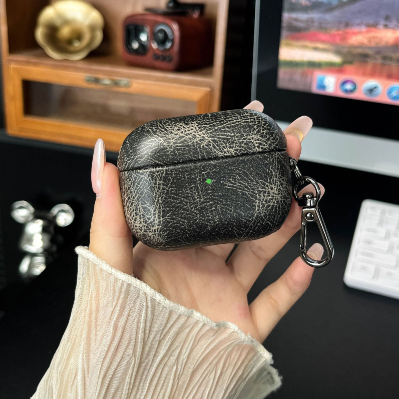 Xingyue védőtok Apple AirPods Pro 2 és AirPods 3. generációhoz – műbőr, kézzel szőtt, teljes körű stílus, testreszabás támogatott